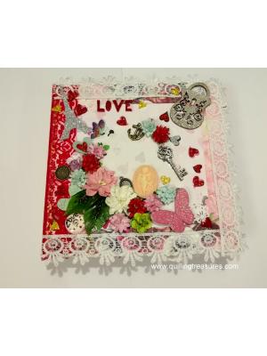 Love Theme Handmade Scrapbook