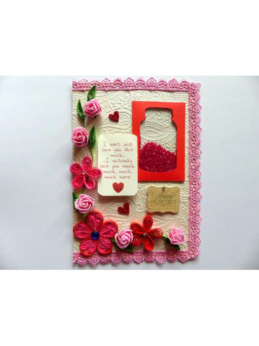 Handmade Love Jar Shaker Card image