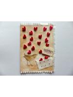 Valentine Raining Love Greeting Card 