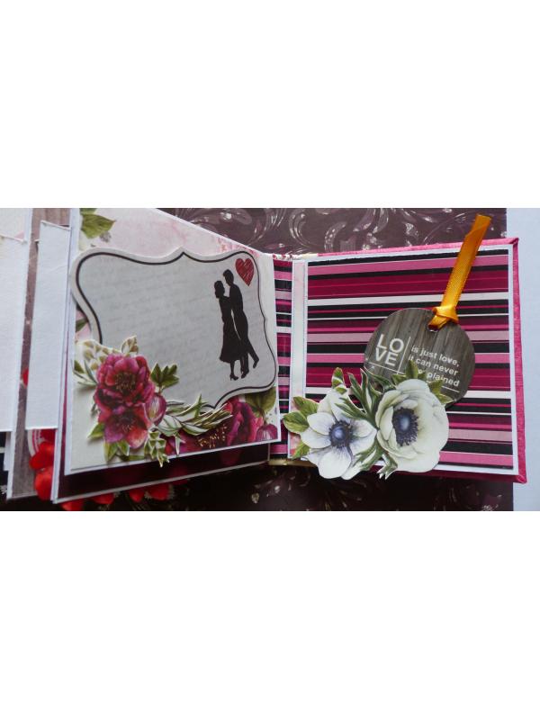 Love and Valentine Themed Mini Scrapbook image