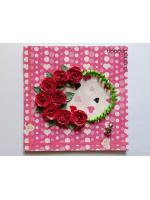All Roses In Circle Greeting Card
