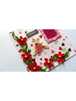 Sweetheart Quilled Shaker Card