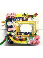 Happy Birthday Handmade scrapbook album