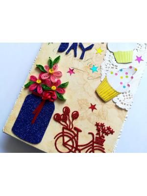 Birthday Zig Zag Handmade Album