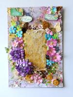 Sparkling Mixed media canvas sparkling Gift Desk Topper