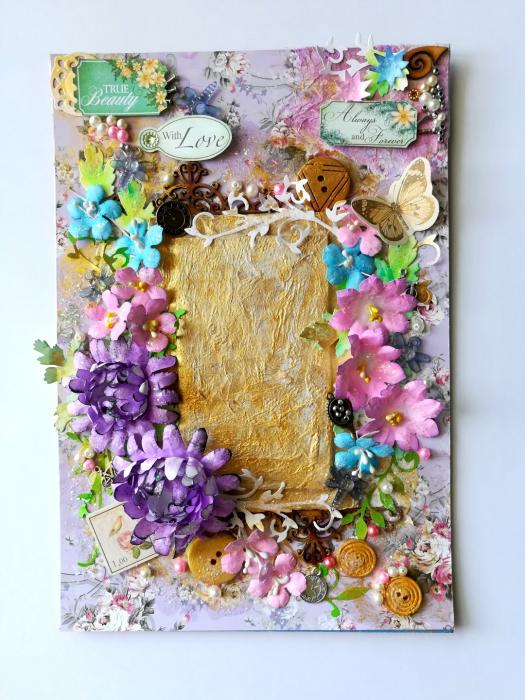 Sparkling Mixed media canvas sparkling Gift Desk Topper