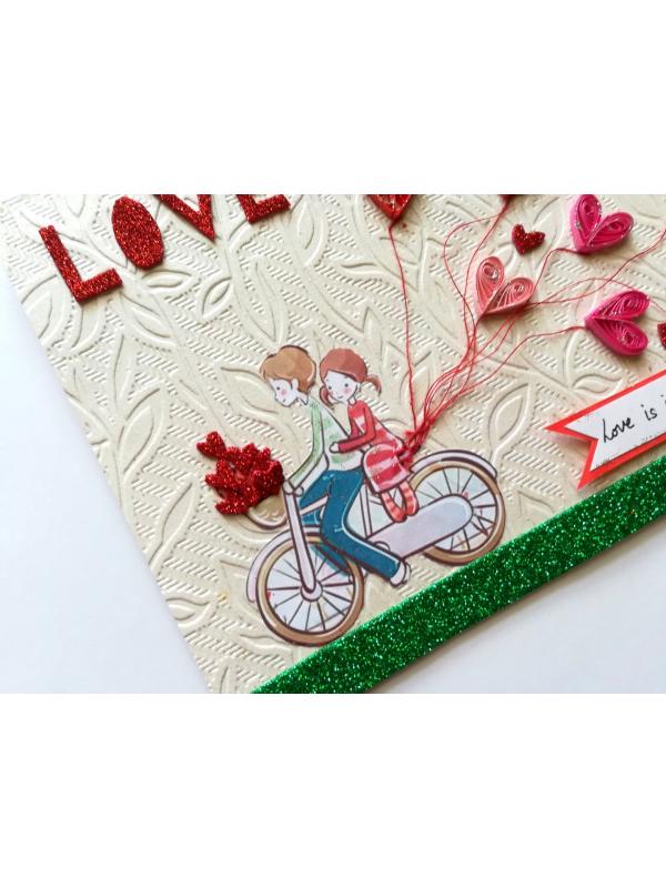 Love is in the air Greeting Card image