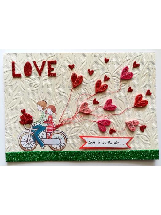 Love is in the air Greeting Card image