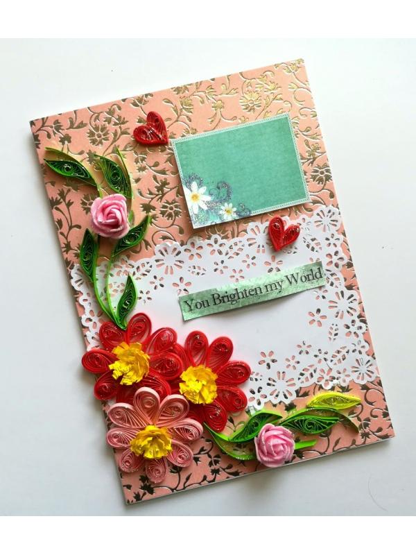You are my World Handmade Greeting Card image