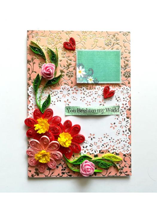 You are my World Handmade Greeting Card