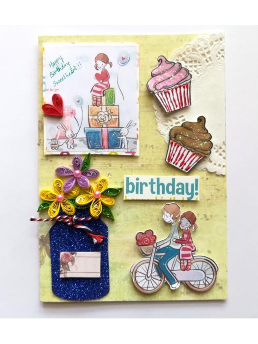 Happy Birthday Sweetheart Greeting Card image