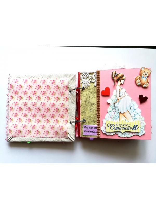 Sparkling Baby Girl Handmade Scrapbook Album