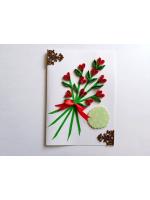 Quilled Small Hearts Bunch Greeting Card