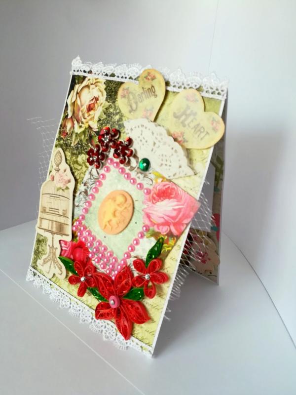 Romantic Twist and Pop up Greeting Card image