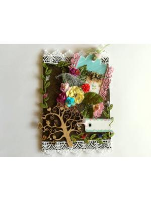 Too Much Love Funky Handmade Greeting Card