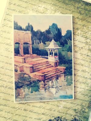 Indian Heritage Depicting Handmade Greeting Card