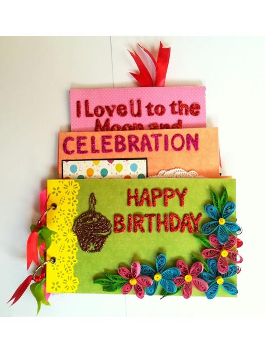 Happy Birthday Cake Shaped Album