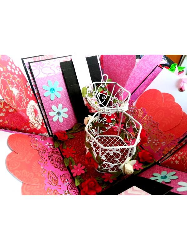 Love and Birthday Bird Cage Explosion Box image