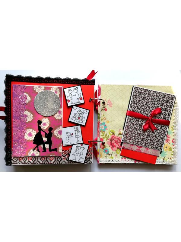 Love and Birthday Handmade Scrapbook With Origami folds image