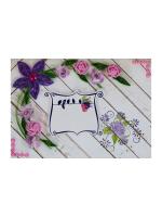 Purple Themed Greeting Card