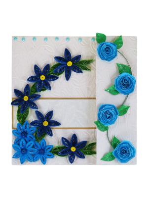 Blue Themed Mini Scrapbook Greeting Card Blue Themed Mini Scrapbook Greeting Card