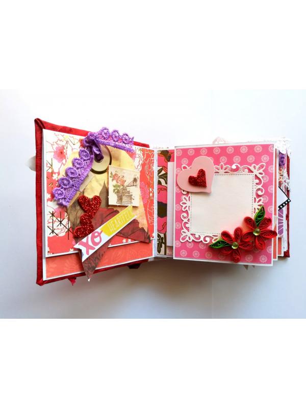 Romantic Love Handmade Scrapbook image