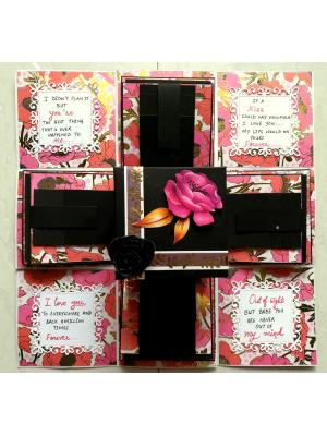 Black Themed Love Explosion Box Black Themed Love Explosion Box