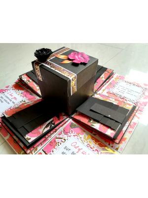 Black Themed Love Explosion Box Black Themed Love Explosion Box