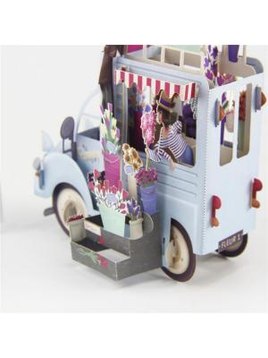 3D Pop up Truck With Flowers Birthday Greeting Card Gift 3D Pop up Truck With Flowers Birthday Greeting Card Gift