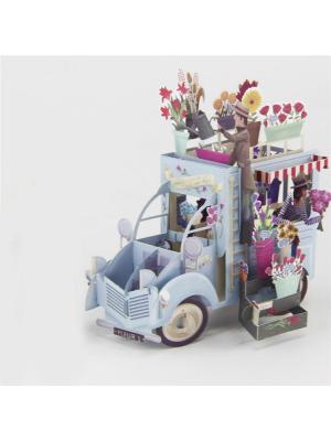 3D Pop up Truck With Flowers Birthday Greeting Card Gift 3D Pop up Truck With Flowers Birthday Greeting Card Gift