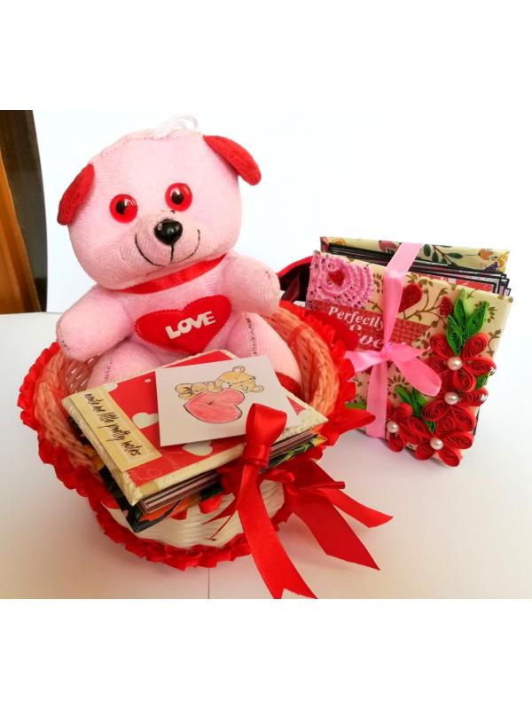 Valentine Handmade Gifts Teddy Hamper