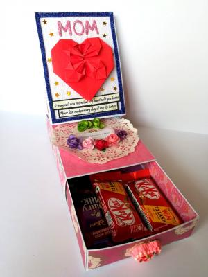 Mom Card With Drawer Gift Greeting Card Mom Card With Drawer Gift Greeting Card