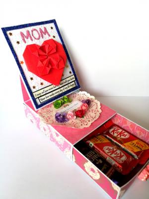 Mom Card With Drawer Gift Greeting Card Mom Card With Drawer Gift Greeting Card