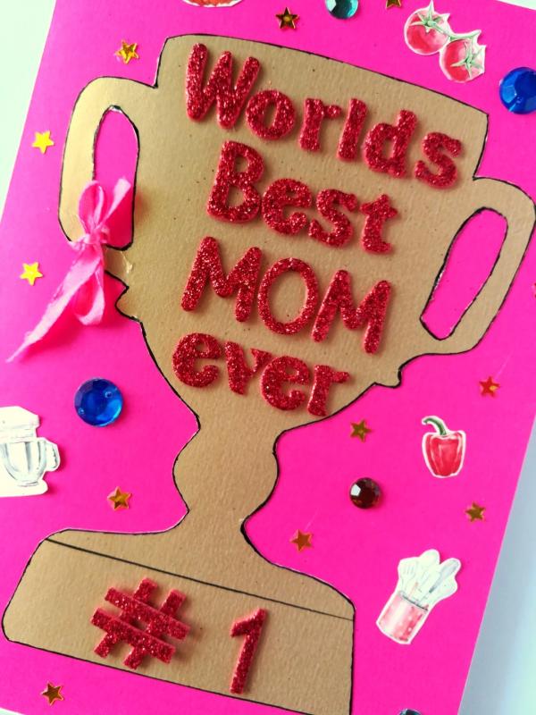 Best Mom Award Pop up Greeting Card image