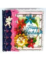 Quilled Birthday Handmade Scrapbook