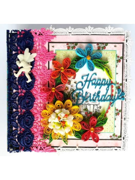 Quilled Birthday Handmade Scrapbook image