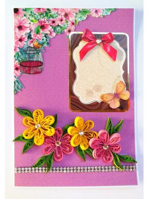 Purple Themed Greeting Card - D1 Purple Themed Greeting Card - D1
