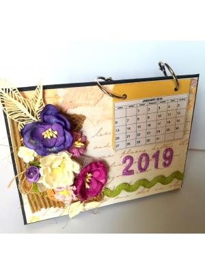 Purple Themed Sparkling Decor Calendar Purple Themed Sparkling Decor Calendar