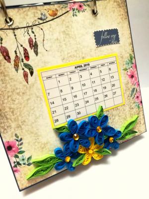 Sparkling Quilled Designer Calendar Sparkling Quilled Designer Calendar