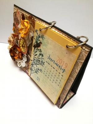 Brown Themed Sparkling Calendar Brown Themed Sparkling Calendar