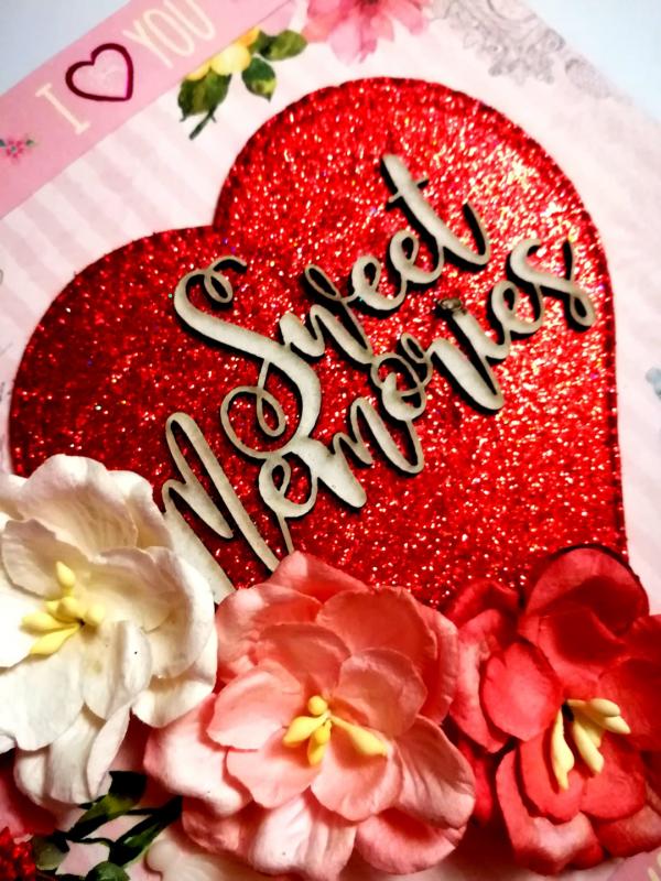 Sweet Memories Love Valentine Scrapbook image