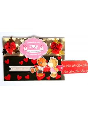 Love Slider Handmade Greeting Card