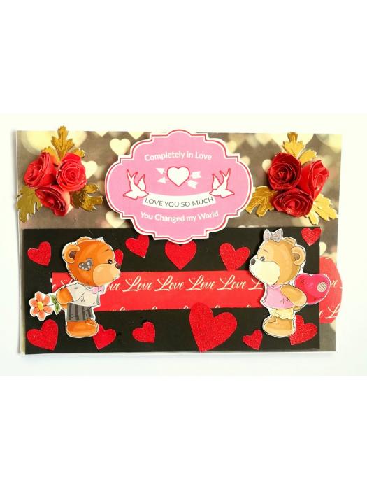 Love Slider Handmade Greeting Card image