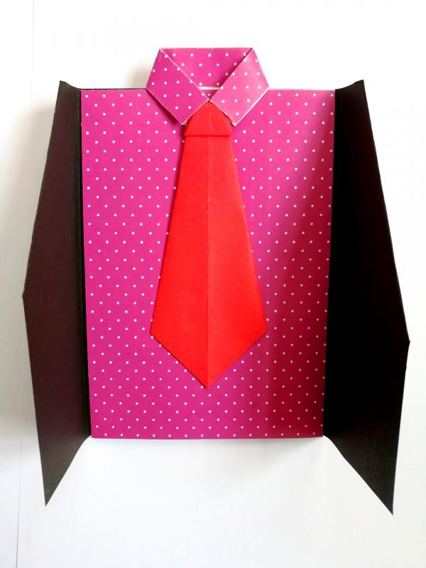 Suit Themed Male Handmade Greeting Card