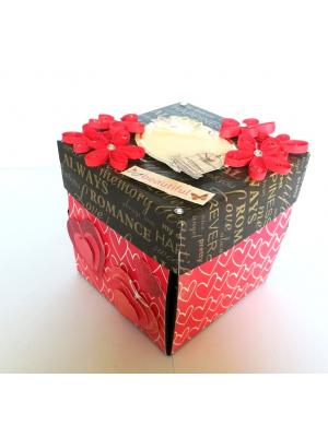 Love Explosion Box With Battery Light Cake Love Explosion Box With Battery Light Cake