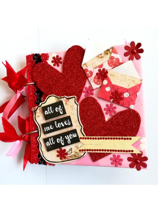 Some Love Moments Handmade Scrapbook Valentine gift image