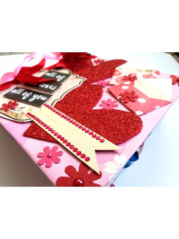 Some Love Moments Handmade Scrapbook Valentine gift image