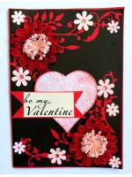 Be my Valentine Handmade Greeting Card