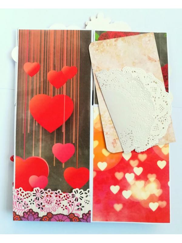 Valentine Card In A Box Pop up Handmade Gift 