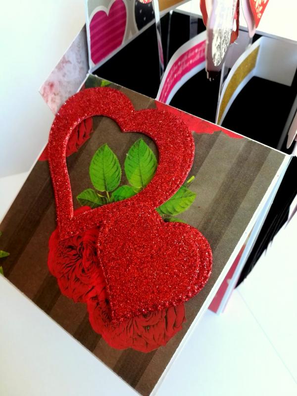 Valentine Card In A Box Pop up Handmade Gift image